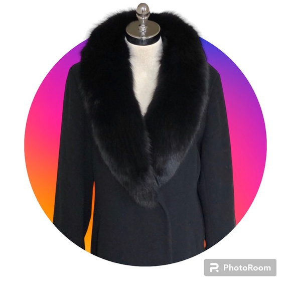 Vintage Maxi Fox Fur Lapel Full Length Coat - Picture 3 of 13